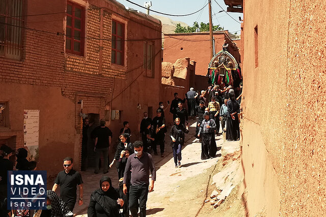 ویدئو / نخل گردانی روز عاشورا در روستای ابیانه