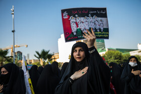 تجمع اعتراضی به جنایتهای اخیر رژیم صهیونیستی در میدان فلسطین