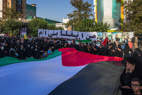 تجمع اعتراضی به جنایتهای اخیر رژیم صهیونیستی در میدان فلسطین