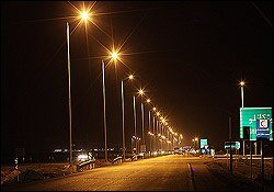 اجرای یک کیلومتر سیستم روشنایی در محورهای خراسان شمالی