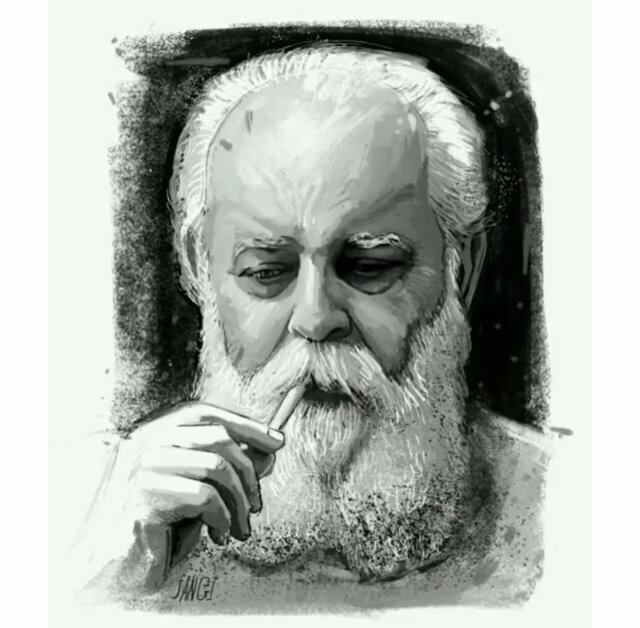 هوشنگ ابتهاج به روایت کارتونیستها