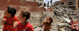 شهادت یک کودک فلسطینی در پی حمله اخیر رژیم صهیونیستی به غزه 