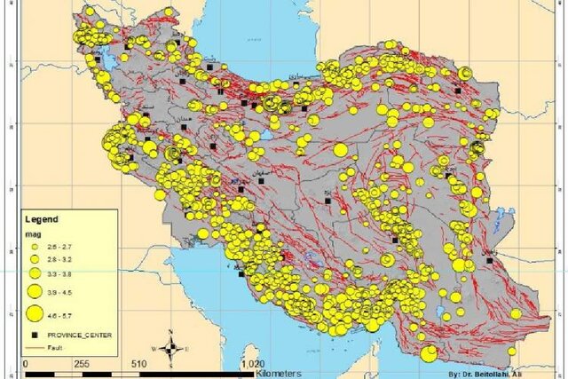 رشتخوار خراسان‌رضوی با ۵ زمینلرزه لرزید