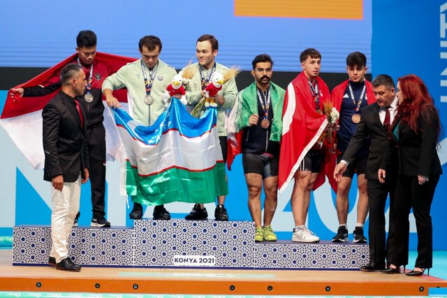 تک مدال برنز دوضرب وزنه بردار ایران در قونیه/ قشقایی در مجموع پنجم شد