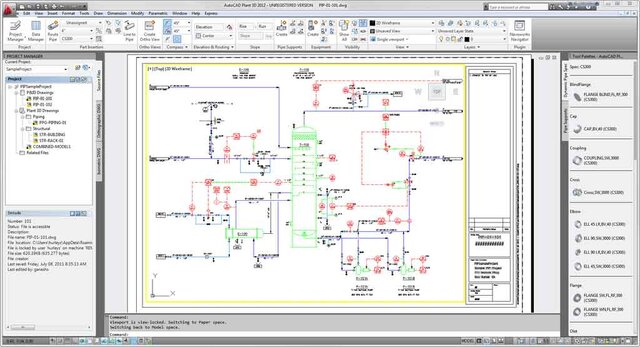 آموزش نقشه‌کشی و نقشه‌خوانی مهندسی شیمی با نرم‌افزار اتوکد