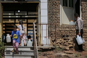 آبرسانی با تانکر در شهر همدان