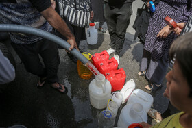 آبرسانی با تانکر در شهر همدان