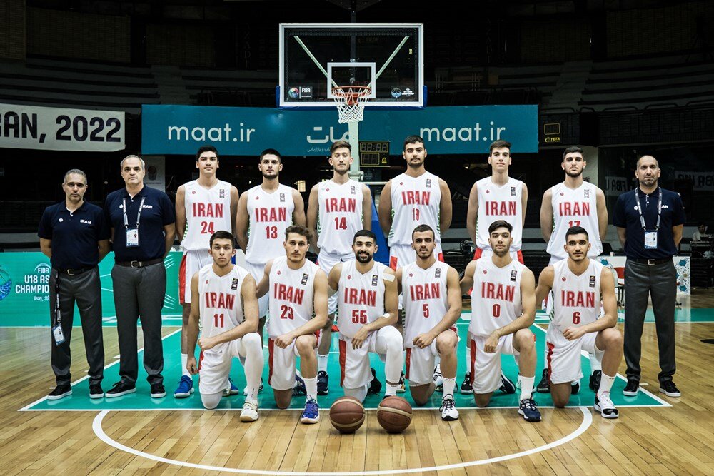 پنجمی جوانان بسکتبال ایران در قهرمانی آسیا