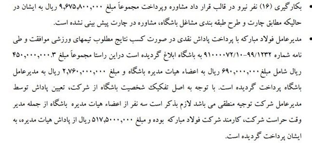 مروری بر ابهامات مالی سپاهان در گزارش تحقیق و تفحص مجلس 1 پایگاه خبری ججین مروری بر تخلفات مالی سپاهان در گزارش تحقیق و تفحص مجلس!