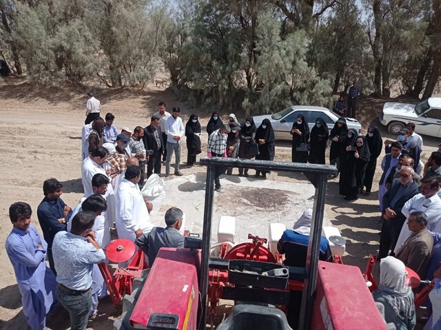 کاروان آموزش دانش فنی کشت های مکانیزه نانو در میرجاوه برگزار شد