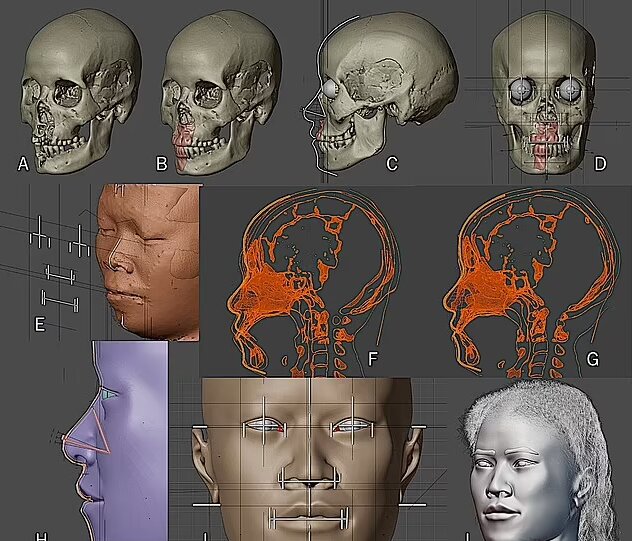 بازسازی چهره مرموز زنی متعلق به عصر حجر