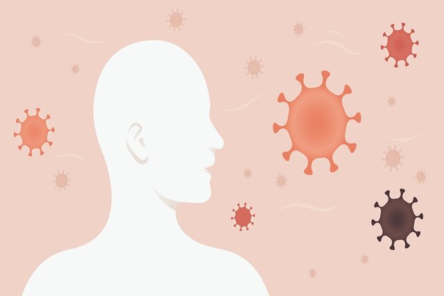 یک فرد مبتلا به کووید-۱۹ چه میزان ویروس بازدم میکند؟ یک فرد مبتلا به کووید-۱۹ چه میزان ویروس بازدم میکند؟