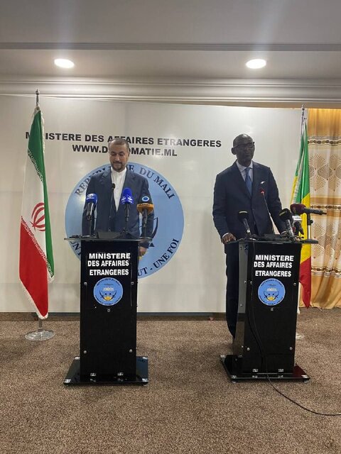 امیر عبداللهیان:
تحریم های اعمال شده علیه کشور مالی را سازنده نمی دانیم امیر عبداللهیان:
تحریم های اعمال شده علیه کشور مالی را سازنده نمی دانیم