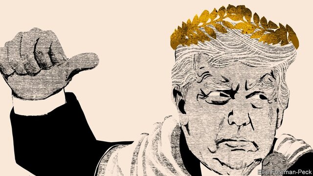 کاریکاتور جدید اکونومیست از ترامپ قدرتطلب کاریکاتور جدید اکونومیست از ترامپ قدرتطلب