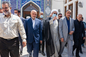 افتتاح مجموعه مرمت مسجد تاریخی با حضور  محمد اسلامی رییس سازمان انرژی اتمی