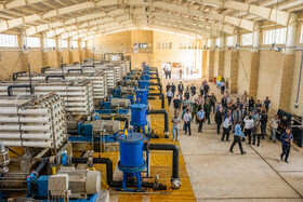 آیین بهره برداری از فاز یک پروژه آبشیرین کن شماره چهار بوشهر با حضور محمد اسلامی رییس سازمان انرژی اتمی