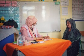 ارائه خدمات درمانی هلال احمر گلستان به ۲۵۰ نفر در روستای چپاقلی بندرترکمن