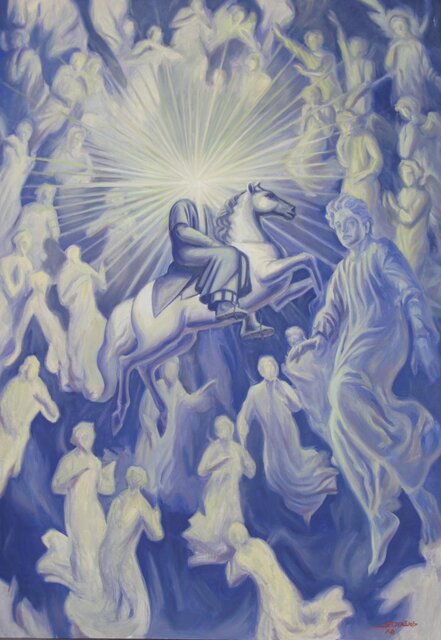 لحظه شهادت امام حسین(ع) در یک نقاشی جدید