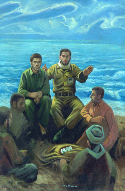 لحظه شهادت امام حسین(ع) در یک نقاشی جدید