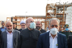 بازدید رئیس مجلس از مجتمع گاز پارس جنوبی
