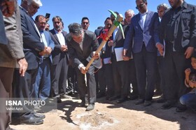 کلنگ زنی مجتمع پرورش بره پرواری ۱۵۰۰۰ راسی در آق تپه بجنورد با حضور وزیر جهاد کشاورزی