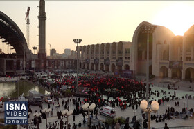 ویدئو / آئین بدرقه خادمان و زائران اربعین حسینی