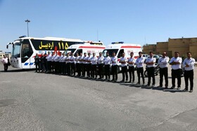 اعزام گروه اورژانس استان اردبیل برای خدمت رسانی به زائران اربعین حسینی