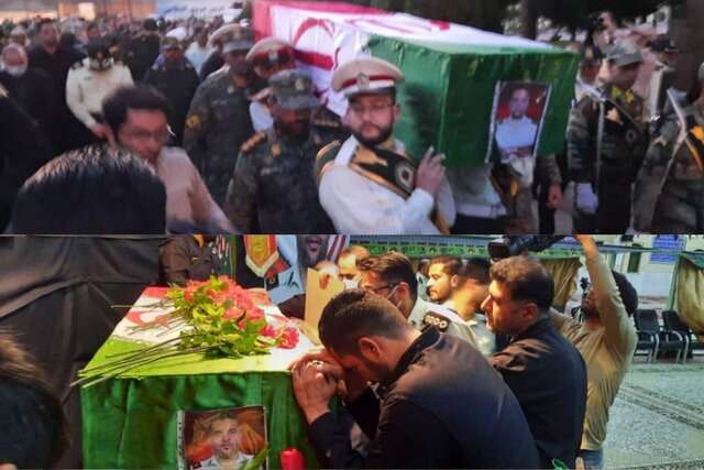 تشییع پیکر شهید مدافع امنیت در دامغان