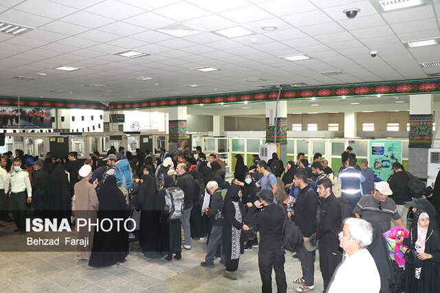 خروج زوار اربعین از مرز خسروی