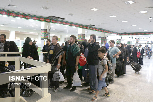 خروج زوار اربعین از مرز خسروی