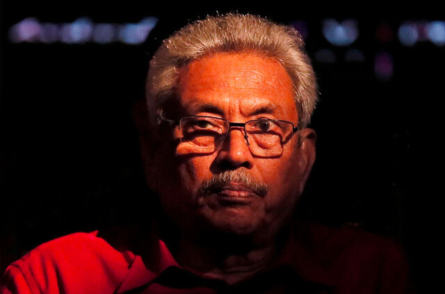 گوتابایا راجاپاکسه معترضان سریلانکایی خواستار محاکمه راجاپاکسه هستند