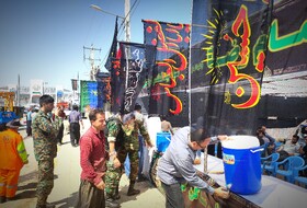 تردد زوار اربعین حسینی در مرز باشماق