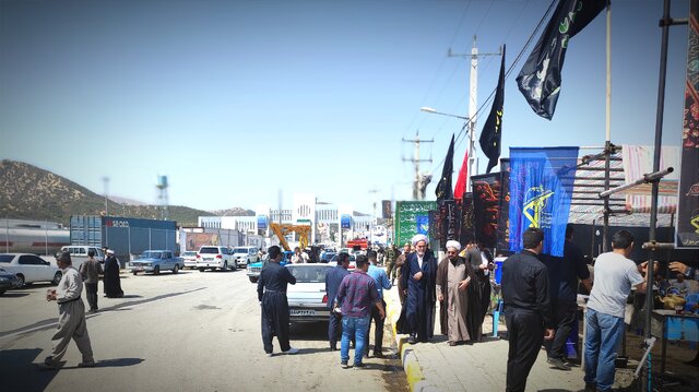تردد زوار اربعین حسینی در مرز باشماق