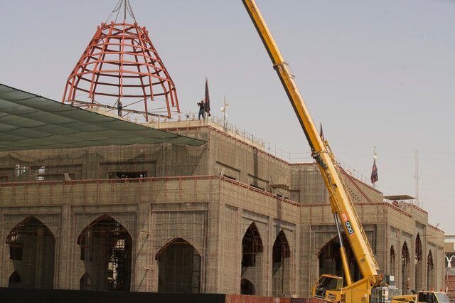 آمادهسازی جوار حرم امام حسین (ع) برای اربعین