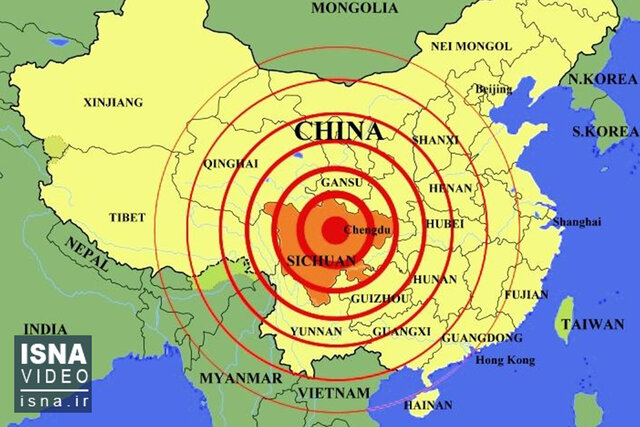 ویدئو / افزایش جانباختگان زمین‌لرزه شدید در چین 