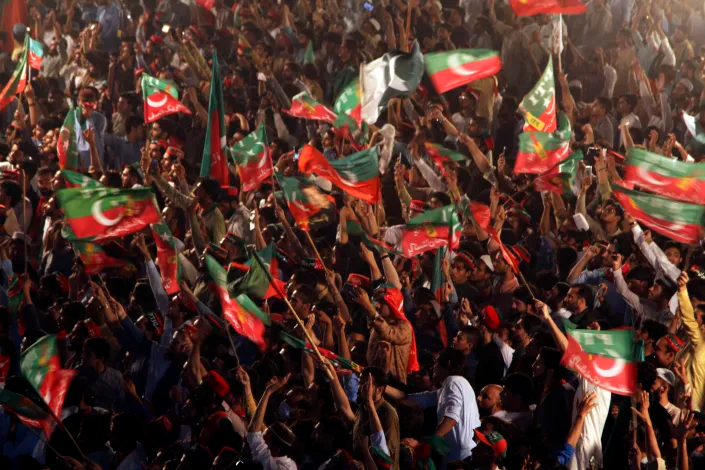 راهپیمایی همبستگی با عمران خان در پاکستان