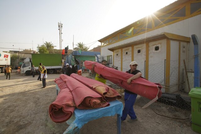 تصاویری از آمادهسازی کربلا برای اربعین