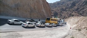 ترافیک نیمه‌سنگین در پنج جاده کشور/ترافیک در محور ایلام