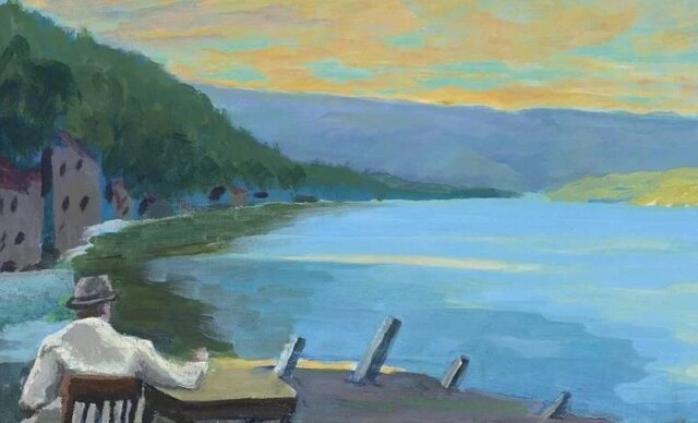 «نمایی در رود ماس» اثر «وینستون چرچیل» ۱۹۴۶ نقاشیهای چرچیل را تماشا کنید