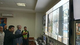 بازدید استاندار خوزستان از مرکز مانیتورینگ مرز بین‌المللی شلمچه