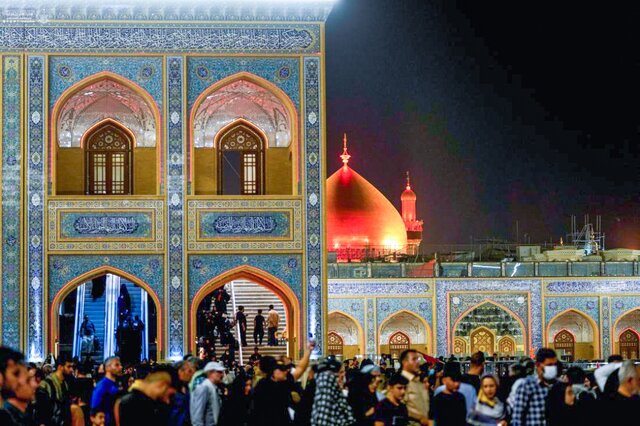 صحنههایی از اسکان زائران در جوار حرم امام علی (ع)