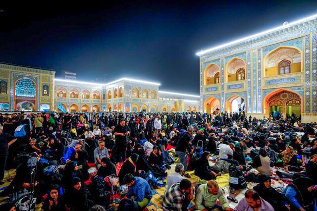 صحنههایی از اسکان زائران در جوار حرم امام علی (ع)