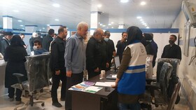 بازدید وزیر کشور از درمانگاه شهید سلیمانی مرز شلمچه