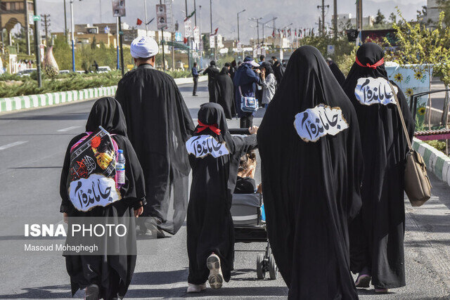 اجتماع نمادین لشکر امام حسین (ع) در روز اربعین در زاهدان