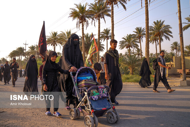عکس از آرشیو خدماترسانی ۲۰۰ نیروی درمان و اورژانس خوزستان در مسیر چذابه