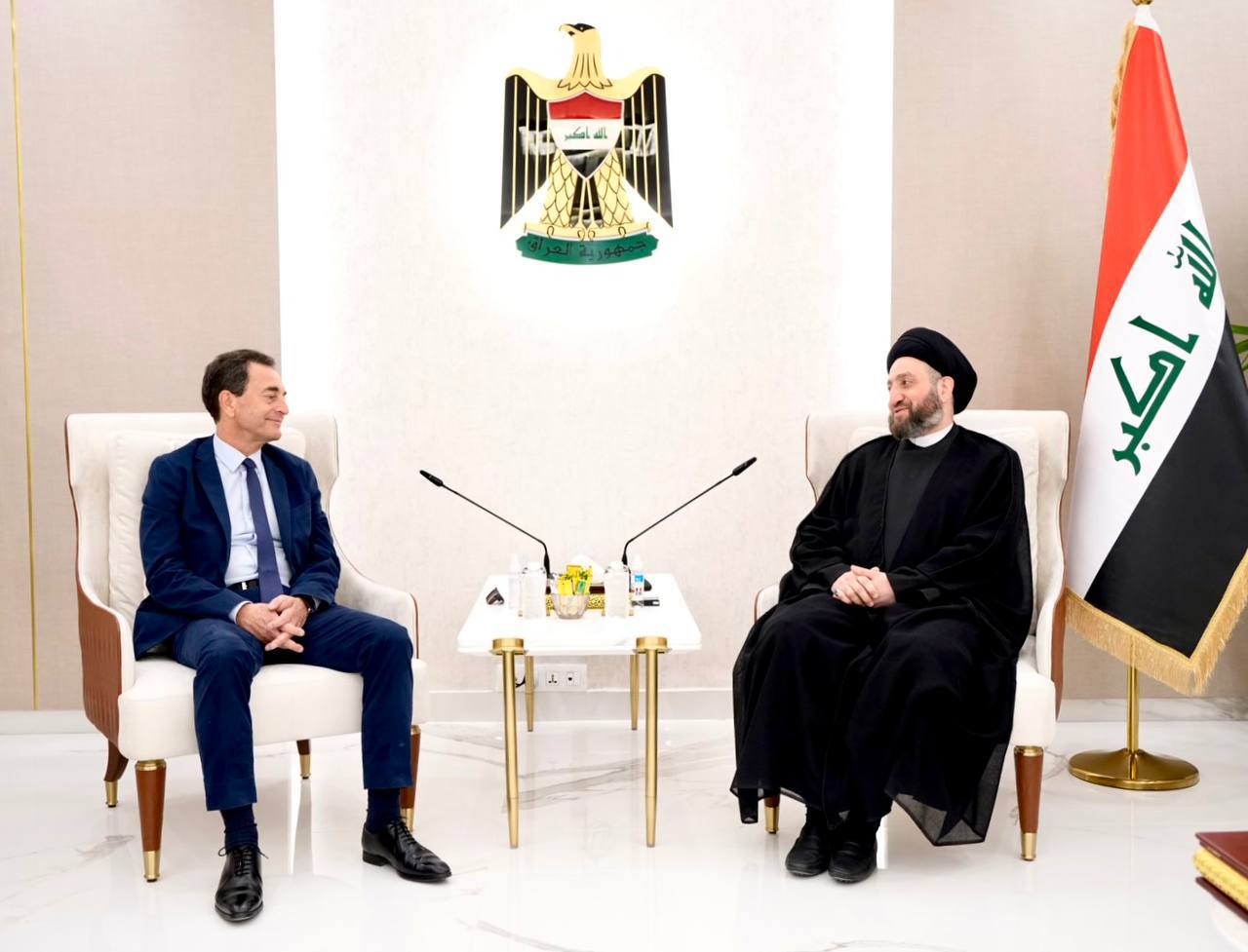 دیدار عمار الحکیم با سفیران آمریکا و فرانسه