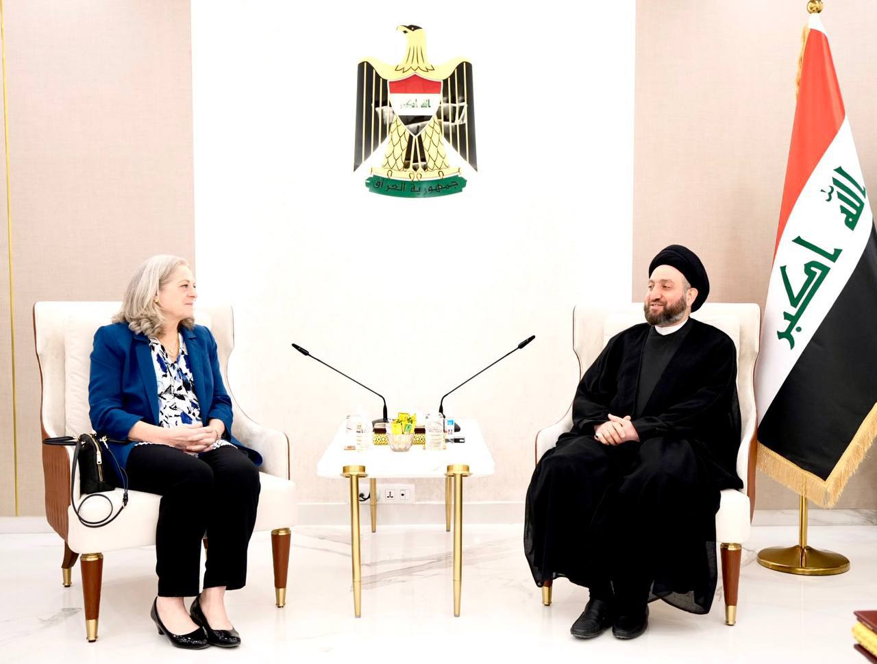 دیدار عمار الحکیم با سفیران آمریکا و فرانسه