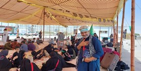 ارائه خدمات امدادی هلال احمر سیستان و بلوچستان به 1077 نفر از زائرین پاکستانی