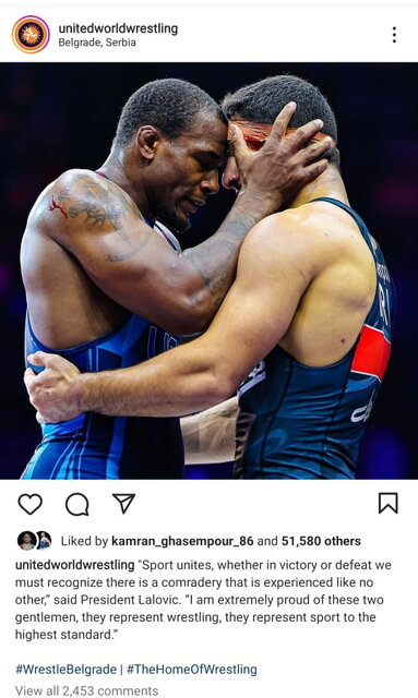 واکنش لالوویچ به رفتار جوانمردانه قاسمپور و کاکس