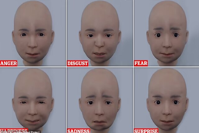 واقعیترین رباتهای انساننما با توانایی تقلید حالات چهره انسان